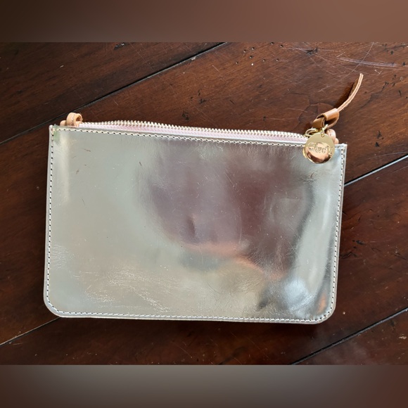 Clare V. Margot Wallet Clutch w/ Tabs Metallic Silver - Picture 9 of 9